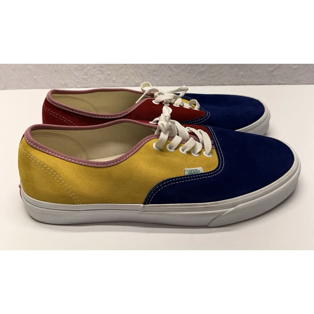 Vans Authentic Sunshine Multi Color Block Suede Men's Size 13 VN0A2Z5IWNY